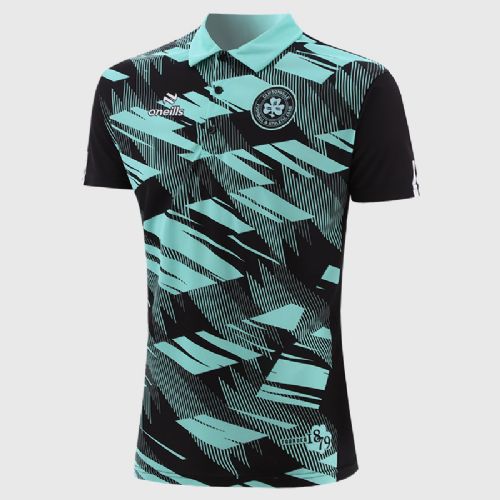 Black & Mint Lincoln Polo